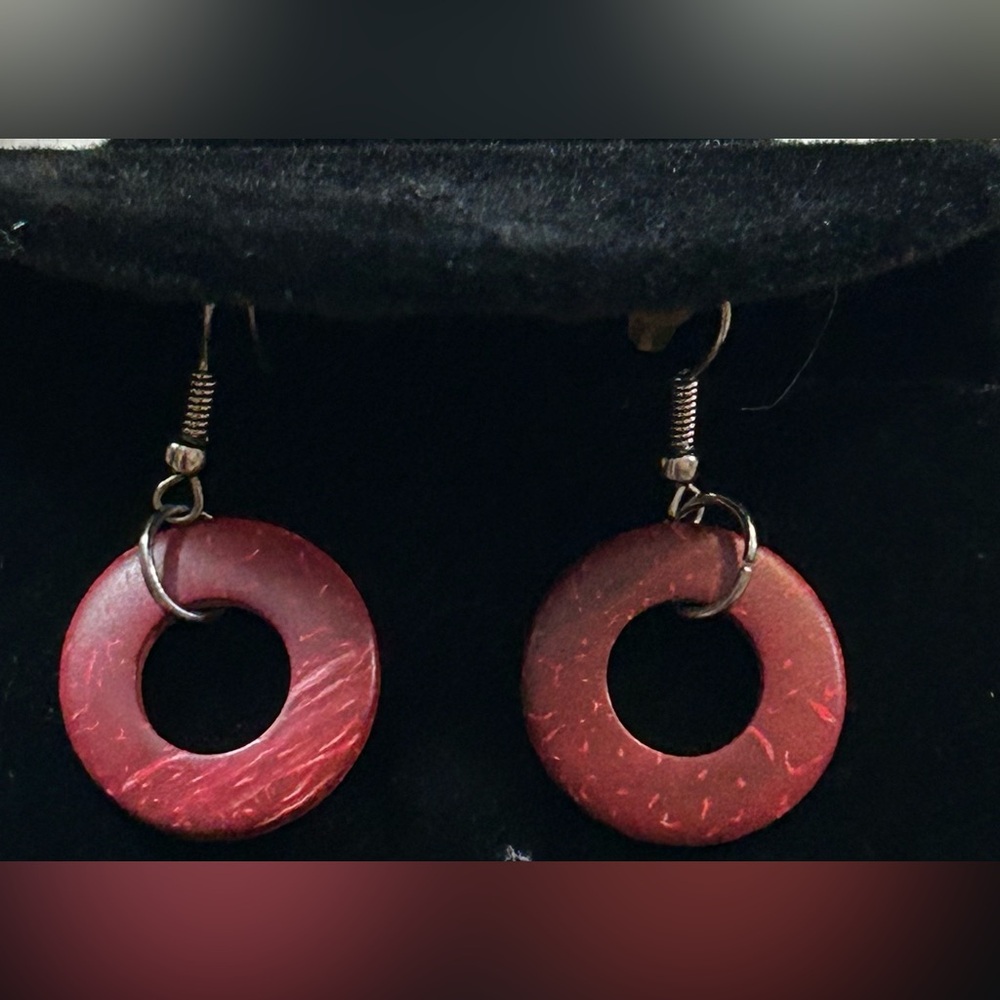 Bohemian Style Wooden Colorful Necklace and Earrings - Picture 3 of 3